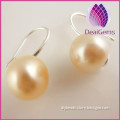Wholesale 925 Silver 8mm Natural Freshwater Pearl Earrings